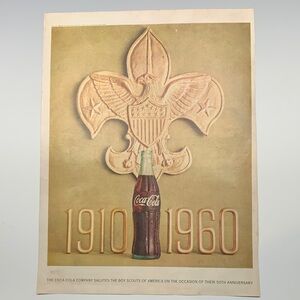 Boys’ Life Magazine March 1960 Coca-Cola Commemorative Boy Scouts advertisement